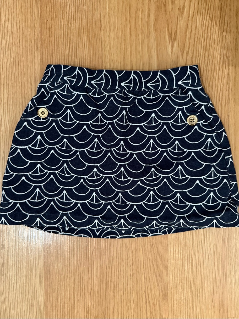 Janie and Jack Navy Sailboat Mini Skirt 2T